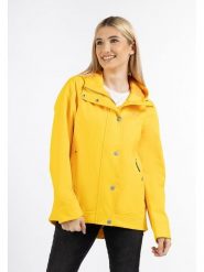 Schmuddelwedda Kurtka przeciwdeszczowa w kolorze żółtym rozmiar: M. Żółte kurtki sportowe Schmuddelwedda, m, z aplikacjami, z materiału, bez kaptura, outdoorowe. Za 456.87 zł.