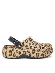 Crocs Klapki BAYA PLATFORM CLOG 208712-0C4 Beżowy. Brązowe klapki Crocs, bez wzorów, z tworzywa sztucznego, bez obcasa. Za 279.99 zł.