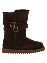 NICEBAY Skórzane kozaki zimowe "Mells Waterproof" w kolorze brązowym rozmiar: 38. Brązowe kozaki NICEBAY, na zimę, z materiału, bez obcasa, bez zapięcia. Za 276.71 zł.