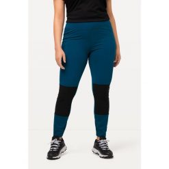 Damskie Legginsy turystyczne kieszeń na zamek błyskawiczny wysoka talia. Niebieskie legginsy Ulla Popken, plus size, bez wzorów, z elastanu. Za 343.99 zł.