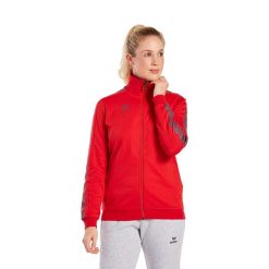 Damska bluza dresowa Erima Essential Team. Czerwone bluzy Erima, l, bez wzorów, z dresówki, bez kaptura. Za 258.50 zł.