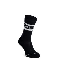 Skarpety turystyczne Mons Royale Signature Crew Sock. Czarne skarpety Mons Royale, bez wzorów. Za 95.99 zł.