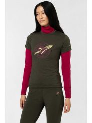 Super.natural Koszulka "Rocket" w kolorze antracytowym rozmiar: M. Czarne bluzki super.natural, m, bez wzorów, z wełny, bez kołnierzyka, bez ramiączek. Za 152.99 zł.