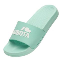 Kubota Klapki Basenowe Basic. Zielone klapki Kubota, bez wzorów, bez obcasa. Za 99.99 zł.
