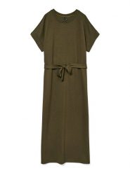 ONLY Sukienka w kolorze khaki rozmiar: XL. Brązowe sukienki Only, na co dzień, xl, bez wzorów, z tkaniny, bez kołnierzyka, bez ramiączek, midi, proste. Za 105.63 zł.
