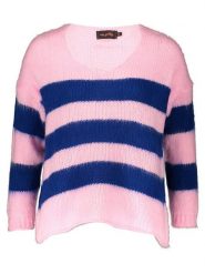 Miss goodlife Sweter w kolorze jasnoróżowo-granatowym rozmiar: L. Niebieskie swetry miss goodlife, l, bez wzorów, z wełny, bez ramiączek. Za 254.95 zł.