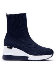 Foreverfolie Sneakersy w kolorze granatowo-białym rozmiar: 37. Niebieskie trampki Foreverfolie, bez wzorów, za kostkę, bez zapięcia. Za 124.95 zł.