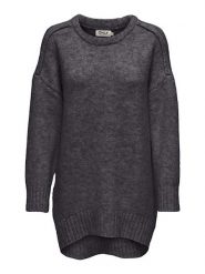 ONLY Sweter w kolorze antracytowym rozmiar: S. Czarne swetry Only, s, bez wzorów, ze splotem, bez ramiączek. Za 116.95 zł.