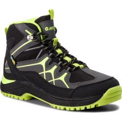 Trekkingi HI-TEC - Miko Mid Wp Teen AVSAW17-HT-01 Black/Dark Grey/Lime. Czarne trekkingi Hi-tec, z materiału, outdoorowe. W wyprzedaży za 189.00 zł.