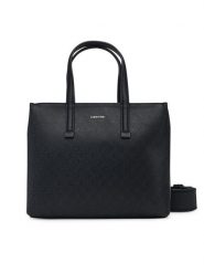 Calvin Klein Torebka Ck Must Small Tote_Mono K60K613023 Czarny. Czarne torebki klasyczne Calvin Klein, bez wzorów, ze skóry, bez dodatków. Za 329.99 zł.