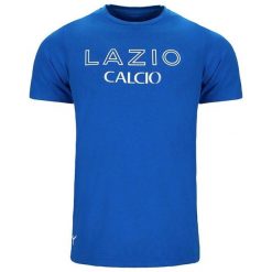 Koszulka na 50. urodziny Lazio Rome. Niebieskie bluzki Mizuno, bez wzorów, sportowe, bez kołnierzyka, bez ramiączek. Za 194.50 zł.