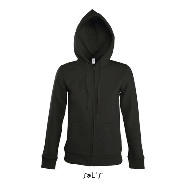 Bluza z kapturem dla kobiet Sol's Seven. Czarne bluzy SOL'S, l, bez wzorów, z bawełny, z kapturem. Za 146.50 zł.