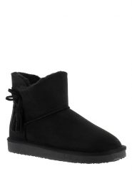 ISLAND BOOT Botki zimowe "Cullen" w kolorze czarnym rozmiar: 36. Czarne botki Island Boot, na zimę, bez wzorów, z materiału, bez obcasa, bez zapięcia. Za 127.65 zł.