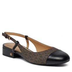 Sandały MICHAEL Michael Kors. Brązowe sandały MICHAEL Michael Kors, bez wzorów, bez obcasa, na płaskiej podeszwie, bez zapięcia. Za 349.99 zł.