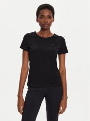 4F T-Shirt 4FWMM00TTSHF1845 Czarny Slim Fit. Czarne t-shirty 4f, xl, bez wzorów, z bawełny, bez kołnierzyka, bez ramiączek. Za 39.99 zł.