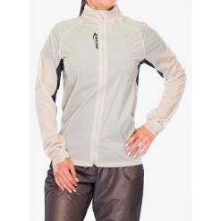 Kurtka wiatrówka damska Inov-8 Windshell Pro. Szare kurtki sportowe Inov-8, bez wzorów, z softshellu, bez kaptura, trekkingowe. Za 497.99 zł.