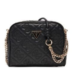 Torebka Guess. Czarne listonoszki Guess, z aplikacjami, bez dodatków. Za 549.99 zł.