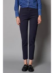 Rosner Spodnie w kolorze granatowym rozmiar: 40/L28. Niebieskie spodnie materiałowe Rosner, na co dzień, l, bez wzorów, z materiału, z podwyższonym stanem. Za 175.26 zł.