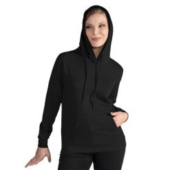 Damska Gładka Bluza Sportowa Przez Głowę Kaptur. Czarne bluzy SG, xl, bez wzorów, bez kaptura. Za 111.99 zł.