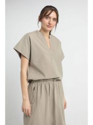 Josephine & Co Bluzka "June" w kolorze khaki rozmiar: 42. Brązowe bluzki Josephine & Co, bez wzorów, z bawełny, bez kołnierzyka, bez ramiączek. Za 195.99 zł.