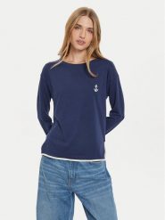 United Colors Of Benetton Koszulka piżamowa 3Y5E3M063 Granatowy Regular Fit. Niebieskie koszule nocne United Colors of Benetton, l, bez wzorów, z bawełny, bez ramiączek. Za 79.99 zł.