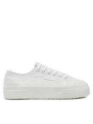 Superga Tenisówki Flower Sangallo 2740 S2148KW Biały. Białe trampki Superga, bez wzorów, z materiału, bez zapięcia. Za 299.99 zł.