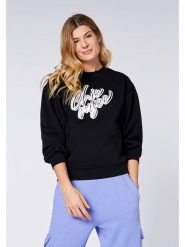 Chiemsee Bluza "Chaska" w kolorze czarnym rozmiar: XL. Czarne bluzy sportowe Chiemsee, xl, bez wzorów, z bawełny, bez kaptura. Za 92.95 zł.