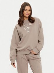 Guess Bluza V5RQ12 KC3D2 Szary Regular Fit. Szare bluzy Guess, s, z aplikacjami, z bawełny, bez kaptura. Za 229.99 zł.