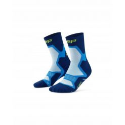 Skarpety kompresyjne do połowy łydki z amortyzującą wyściółką unisex CEP. Niebieskie skarpety CEP, bez wzorów, z elastanu. Za 79.00 zł.