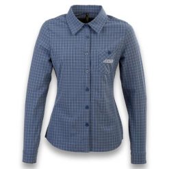 Koszula Ande Arizona M/L Damskie. Niebieskie koszule Ande, l, bez wzorów, z elastanu, sportowe, bez kołnierzyka, bez ramiączek. Za 313.99 zł.