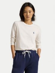 Polo Ralph Lauren Bluzka 211898699025 Biały Regular Fit. Białe bluzki Polo Ralph Lauren, s, bez wzorów, z bawełny, bez kołnierzyka, bez ramiączek. Za 239.99 zł.
