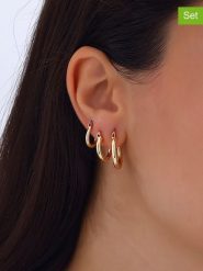 Nakkash Pozłacane kolczyki-kreole (3 szt.) rozmiar: onesize. Żółte kolczyki Nakkash, pozłacane. Za 70.08 zł.