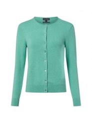 Franco Callegari Kardigan damski z zawartością kaszmiru Kobiety zielony marmurkowy, M. Zielone kardigany Franco Callegari, m, bez wzorów, z bawełny. Za 299.95 zł.