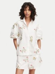 French Connection Koszula Cambria 729G7 Biały Relaxed Fit. Białe koszule French Connection, xl, bez wzorów, z bawełny, bez kołnierzyka, bez ramiączek. Za 484.99 zł.