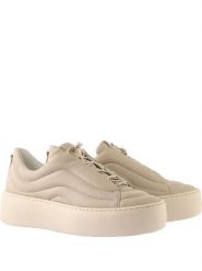 Högl Skórzane sneakersy "Pad" w kolorze beżowym rozmiar: 38,5. Brązowe trampki Högl, bez wzorów, bez zapięcia. Za 394.38 zł.