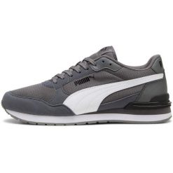 Buty sportowe Puma St Runner V4 Mesh. Szare obuwie sportowe Puma, z meshu, bez zapięcia, trekkingowe. Za 390.00 zł.