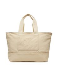 Calvin Klein Jeans Torebka Pocket Canvas Zip Weekender LV04G3093G Écru. Brązowe shopper Calvin Klein Jeans, bez wzorów, z jeansu, bez dodatków. Za 289.99 zł.