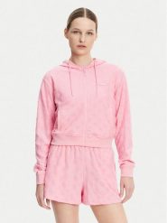 Guess Bluza V5GQ00 KCT02 Różowy Regular Fit. Czerwone bluzy Guess, m, z aplikacjami, z syntetyku, bez kaptura. Za 219.99 zł.