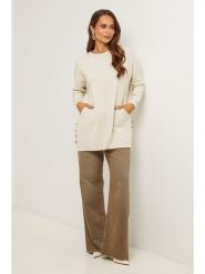 Soft Cashmere Sweter w kolorze beżowym rozmiar: 38/40. Brązowe swetry Soft Cashmere, z aplikacjami, z kaszmiru, bez ramiączek. Za 152.26 zł.