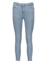 ONLY Dżinsy - Skinny fit - w kolorze błękitnym rozmiar: L/L32. Niebieskie jeansy Only, l, z aplikacjami, z podwyższonym stanem. Za 110.04 zł.
