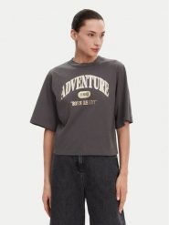 PINKO T-Shirt Niamey 104604 A2CS Szary Regular Fit. Szare t-shirty Pinko, s, bez wzorów, z bawełny, bez kołnierzyka, bez ramiączek. Za 359.99 zł.