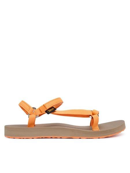 Teva Sandały Original Universal Slim 1150110 Pomarańczowy. Brązowe sandały Teva, bez wzorów, z materiału, bez obcasa, na płaskiej podeszwie, bez zapięcia. Za 201.99 zł.