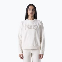 Bluza damska Everlast Leisure Crewneck. Białe bluzy EVERLAST, m, bez wzorów, z bawełny, bez kaptura. Za 129.99 zł.