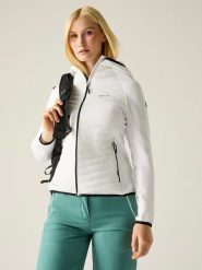 Regatta Kurtka hybrydowa "Anderson" w kolorze białym rozmiar: 36. Białe kurtki sportowe Regatta, bez wzorów, z materiału, bez kaptura, outdoorowe. Za 119.40 zł.