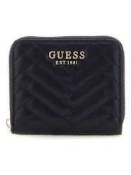 Guess Portfel w kolorze czarnym - 11 x 9 x 2 cm rozmiar: onesize. Czarne portfele Guess, z aplikacjami, z materiału. Za 197.63 zł.