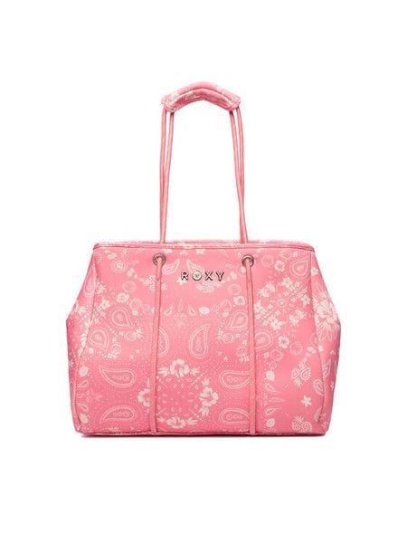 Roxy Torebka CBWEO-ROXY-M-002-09 Różowy. Czerwone shopper Roxy, bez wzorów, z materiału, bez dodatków. Za 169.99 zł.