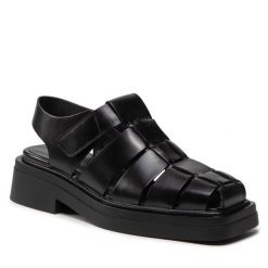 Sandały Vagabond Shoemakers. Czarne sandały Vagabond Shoemakers, bez wzorów, bez obcasa, na płaskiej podeszwie, bez zapięcia. Za 459.99 zł.