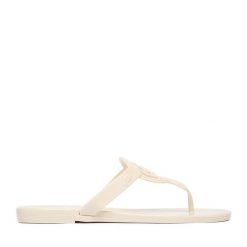 Japonki Nine West. Białe klapki Nine West, bez wzorów, bez obcasa. Za 79.99 zł.