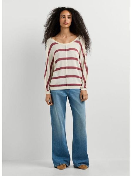 Pepe Jeans Sweter "Alberta" w kolorze kremowym rozmiar: L. Brązowe swetry Pepe Jeans, l, bez wzorów, z bawełny, bez ramiączek. Za 151.45 zł.