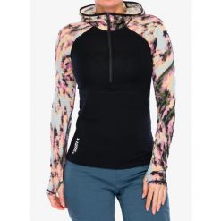 Bluza termoaktywna damska Mons Royale Bella Tech Hood. Czarne bluzy Mons Royale, m, bez wzorów, bez kaptura. Za 392.99 zł.
